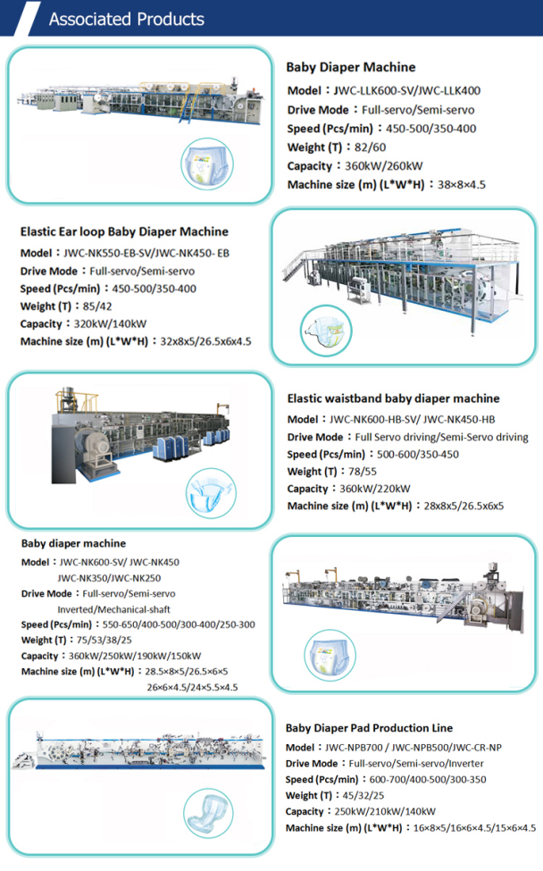 2017 New Disposable Baby Pampers Making Machine CE Approved