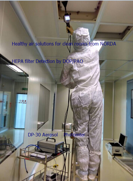 Digital aerosol photometer Model DP30 for HEPA filters test