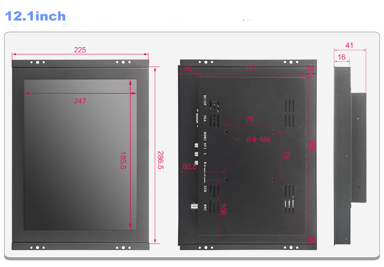 Capacitive Resistive LCD Touch Screen Monitor Interface Self Service Kiosk with WIFI wholesale 8 inch 17 in