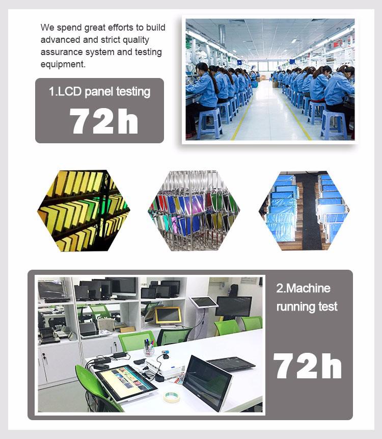 Capacitive Resistive LCD Touch Screen Monitor Interface Self Service Kiosk with WiFi 19 inch