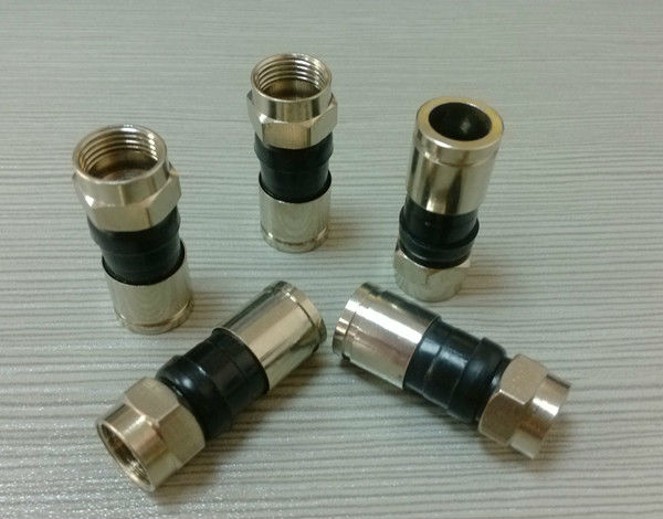 Straight F RF Coaxial Connector Adapter for Cable