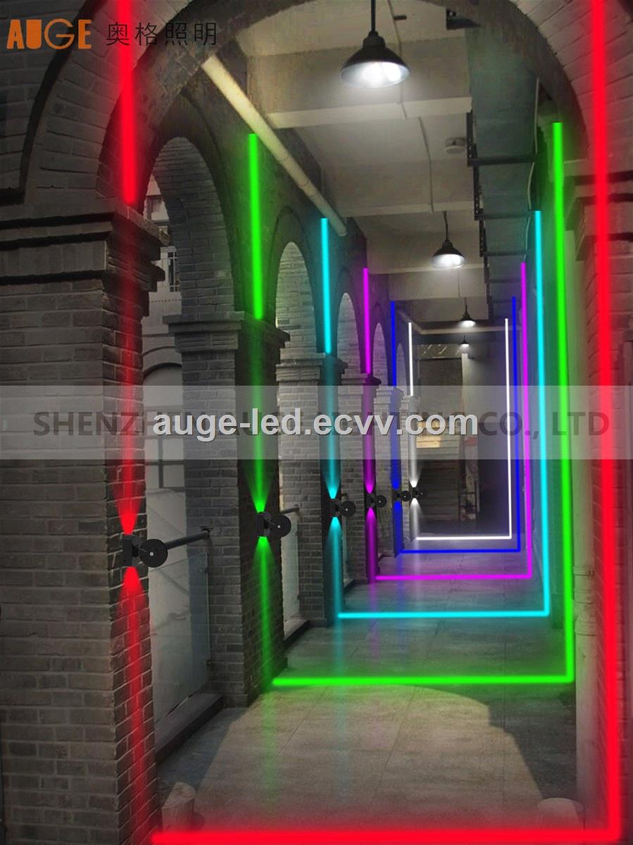 led window lamp 5W9W surface mounted led windowsill light IP65 RGBW changing color DMX512 for gallery door decoration