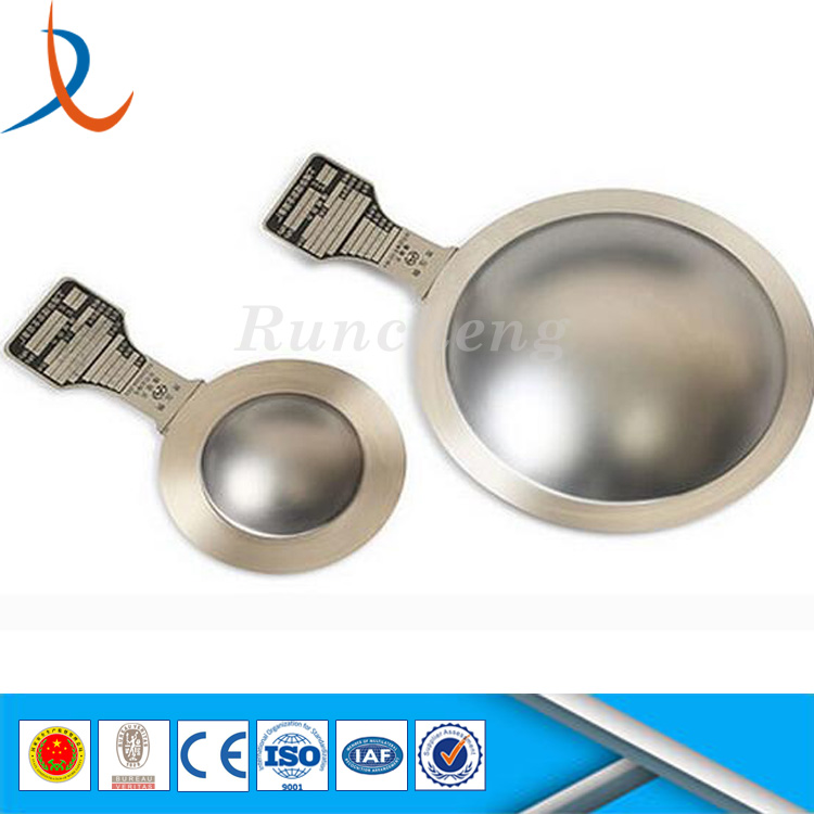 Flange connection domed bursting discs rupture disk flat bursting discs with holder for pipes
