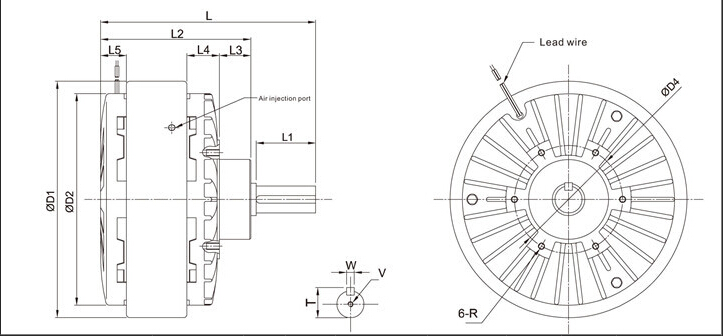 Germany Quality Standard Uniaxial China Supply Magnetic Powder Brake