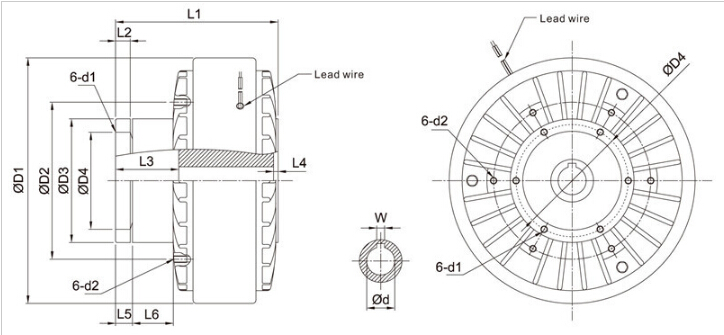 Dongguan High Precision Direct Factory Offer PCO Series Magnetic Powder Clutch