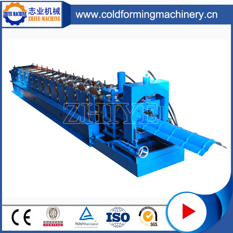 2017 CE Standard PPGI Steel Ridge Cap Roll Forming Machine