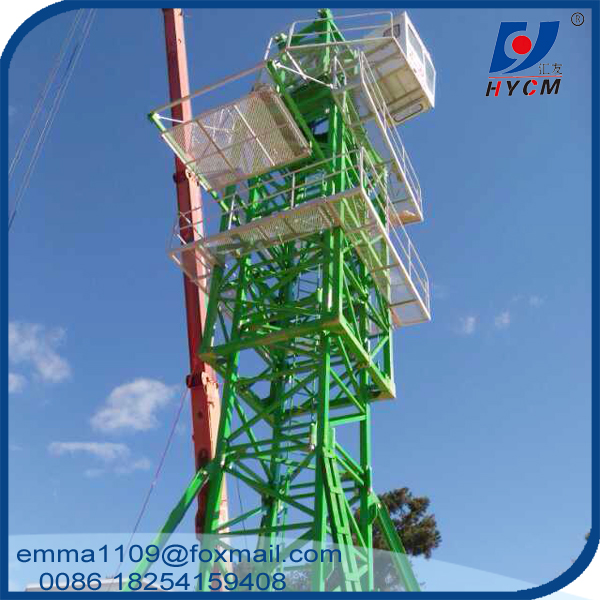 Chinese TC6015 8T MaxLoad Topkit Tower Crane Factory Cost for Sale