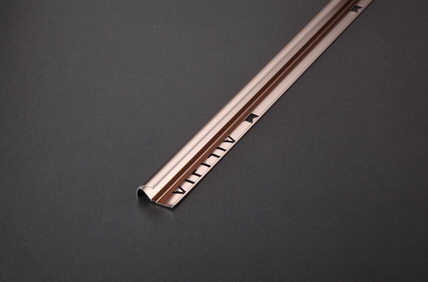 Aluminum Tile trim for tile border installation