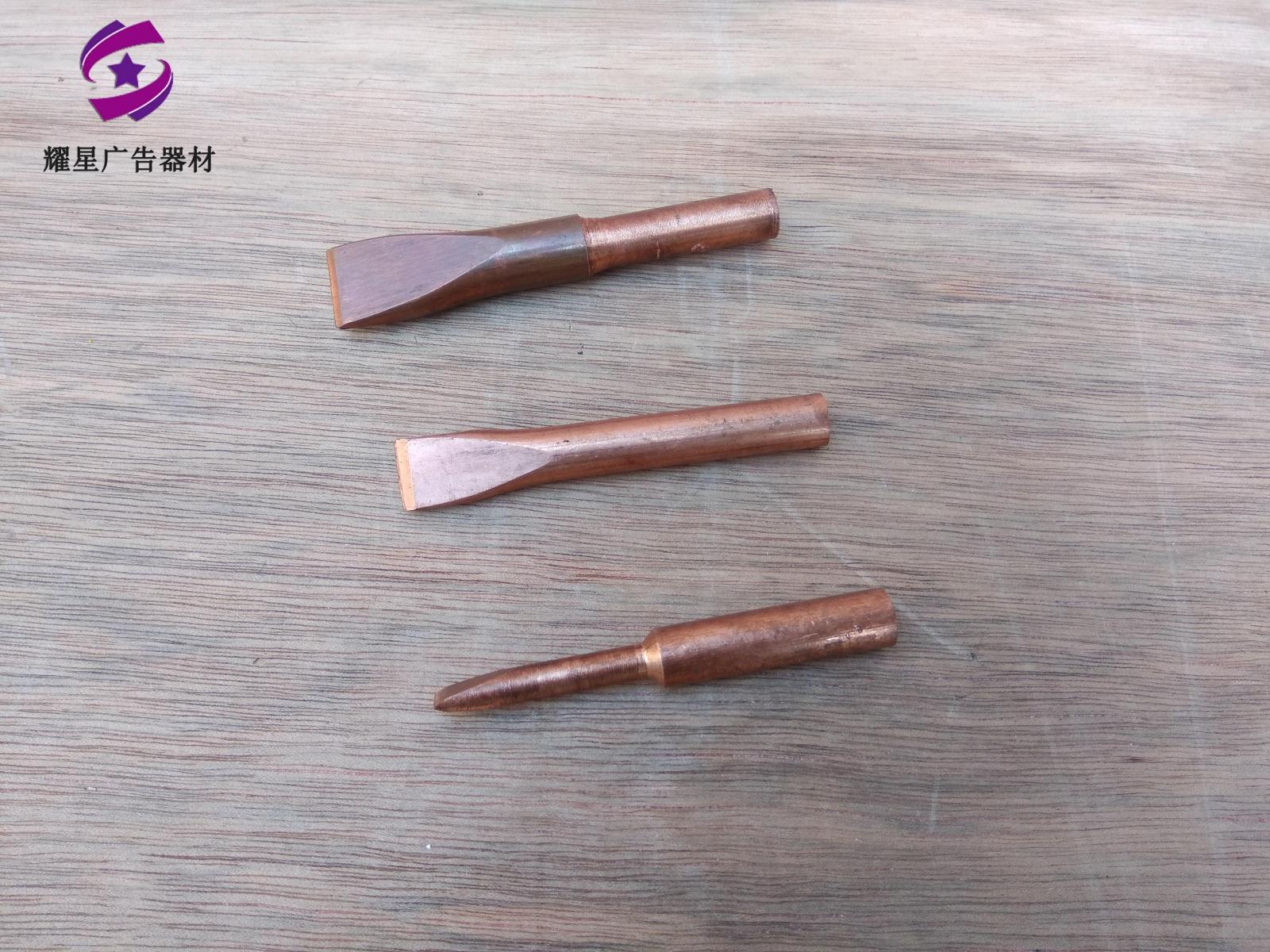 Luminous characters in the name of tin soldering copper
