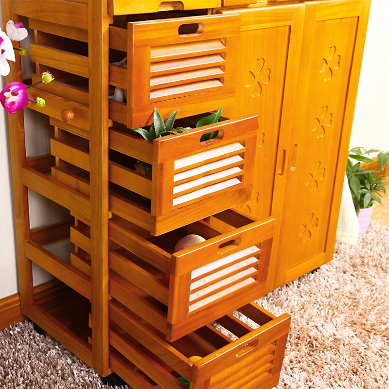 china factory outlet wholesale movable kitchen cabinet with darwers on wheels