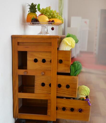 china factory outlet wholesale movable kitchen cabinet with darwers on wheels