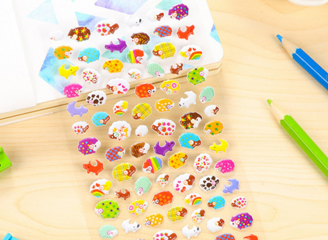 PVC Smile Zoo Foam 3D Game and Promotion Stickers