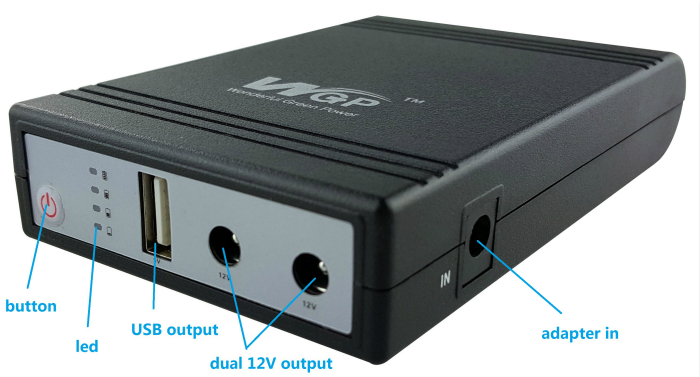 220v AC to mini DC UPS 12v 5v output power supply unit UPS