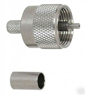 Straight UHF RF Coaxial Connectors For Cable