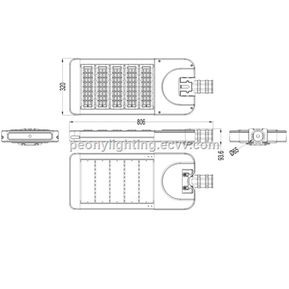 BIG SALE 300w outdoor adjustable LED street light with CE ROHS approval