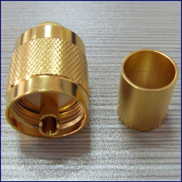 Straight UHF RF Coaxial Connectors for Cable