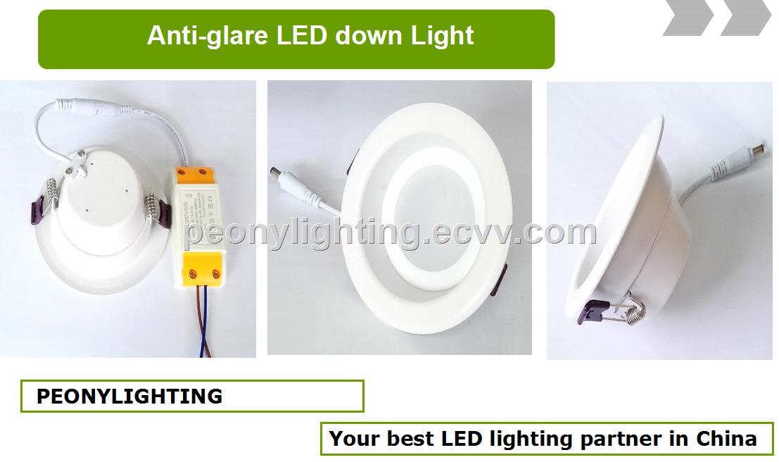 antiglare LED Down Light with ce rohs certificate three years warranty