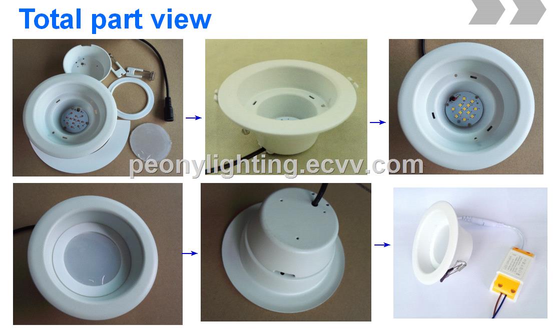 antiglare LED Down Light with ce rohs certificate three years warranty