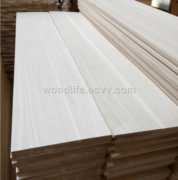 Paulownia edgeglued and fingerjointed panel
