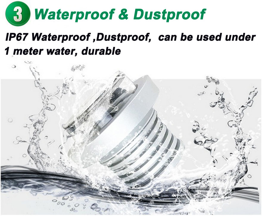 Mini Recessed 1W Led Downlights IP67 Waterproof 12V Antiglare Embedded Spotlight hotel rooms stores Path light Lighting