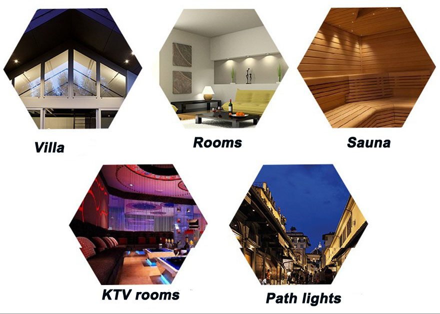 Mini Recessed 1W Led Downlights IP67 Waterproof 12V Antiglare Embedded Spotlight hotel rooms stores Path light Lighting
