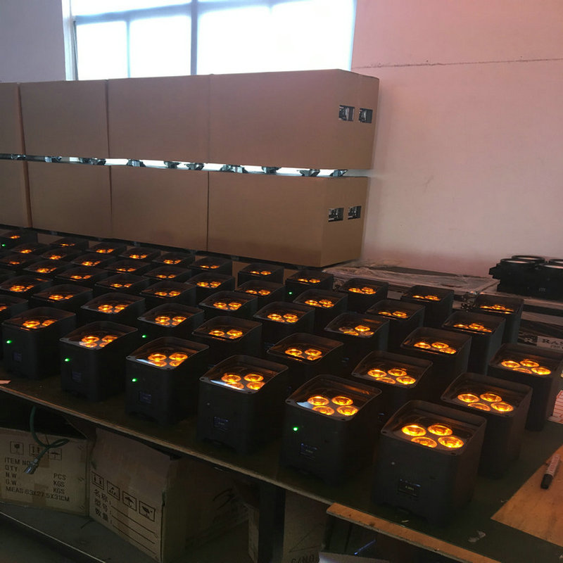Rasha Core Hex APP 418W 6in1 RGABW UV LED Par Light App Mobile LED Par Projector Battery Powered Stage Light