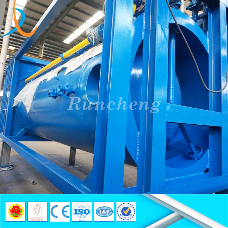 Oilfield shock proof high pressure oil water buffer vessel skid mounted buffer tank