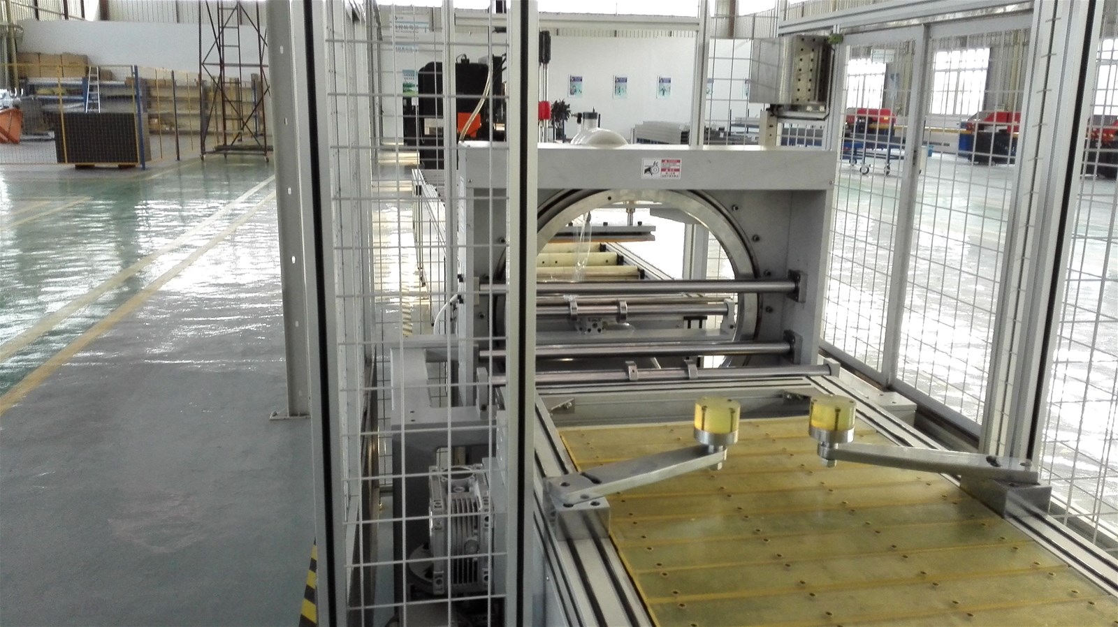Sandwich busbar package machine