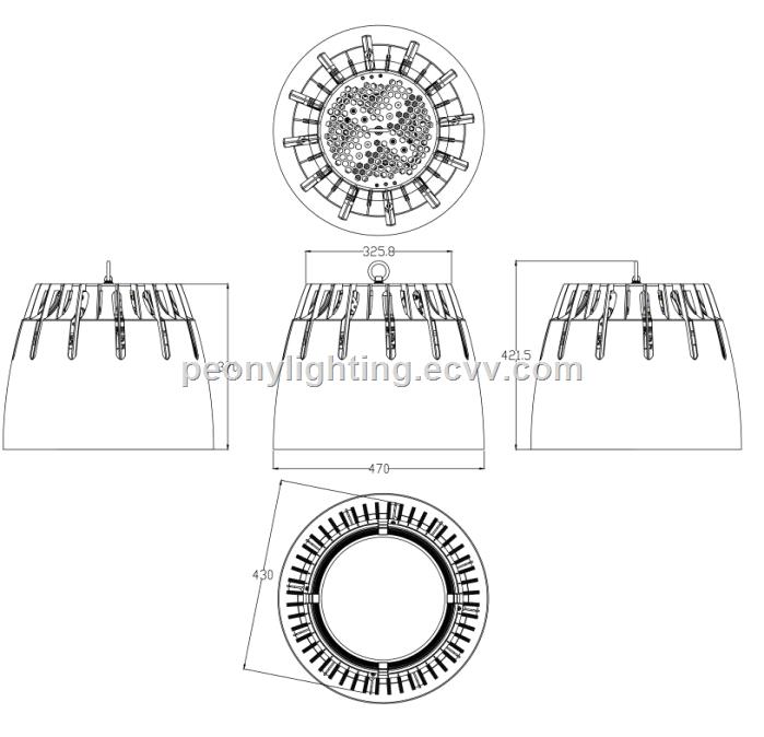 European Popular LED UFO high bay light 200W