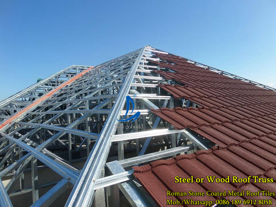 Roof tiles Type and AluminumZinc Steel Color Sand Material Stone Coated Metal Roof Shingles