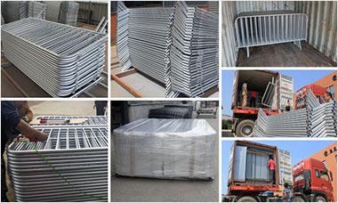 Hot Galvanized Crowd Control Barrier Movable Road Fencefor Australia