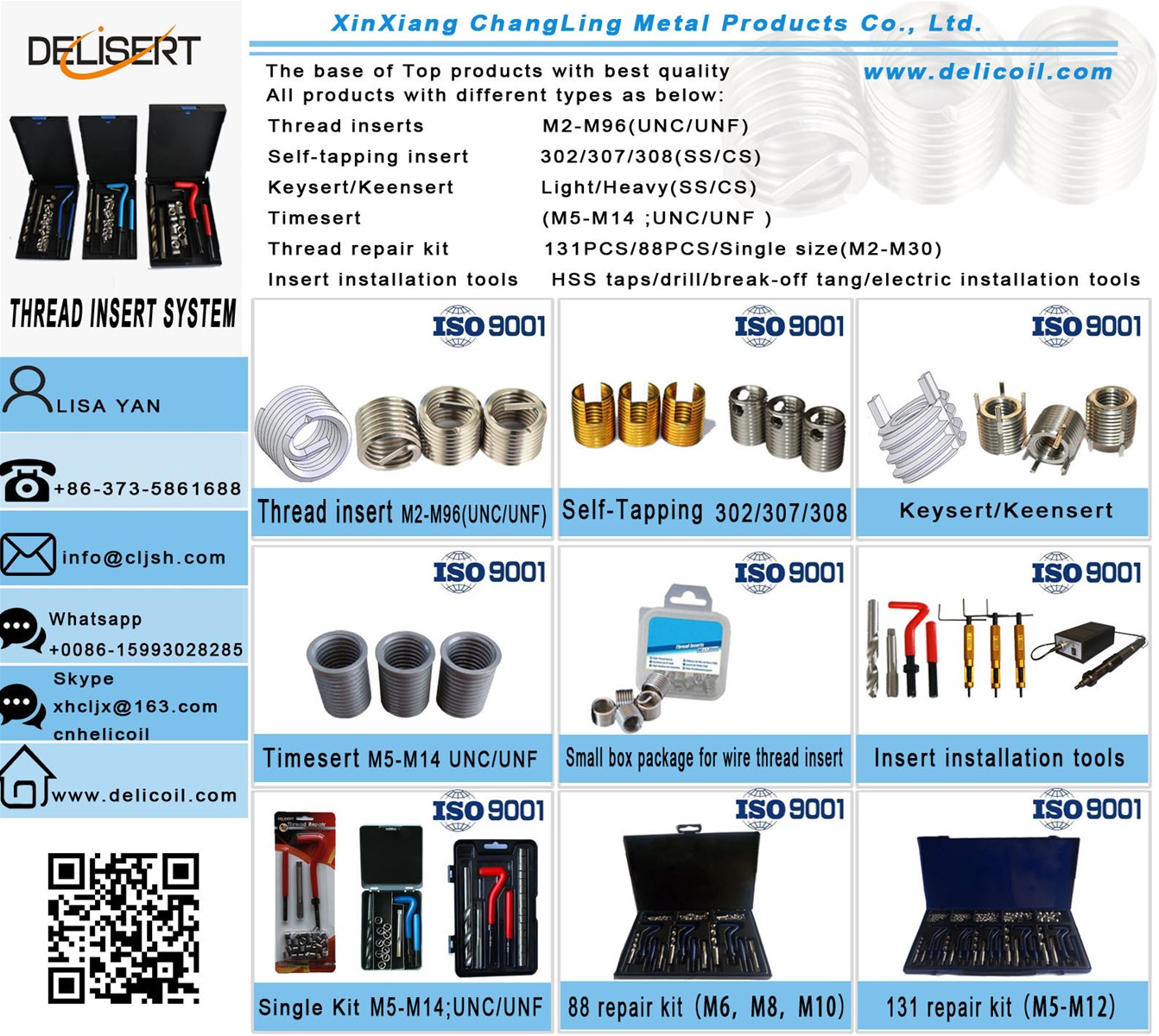 stainless steel carbon steel Threaded inserts made by Changling Metal