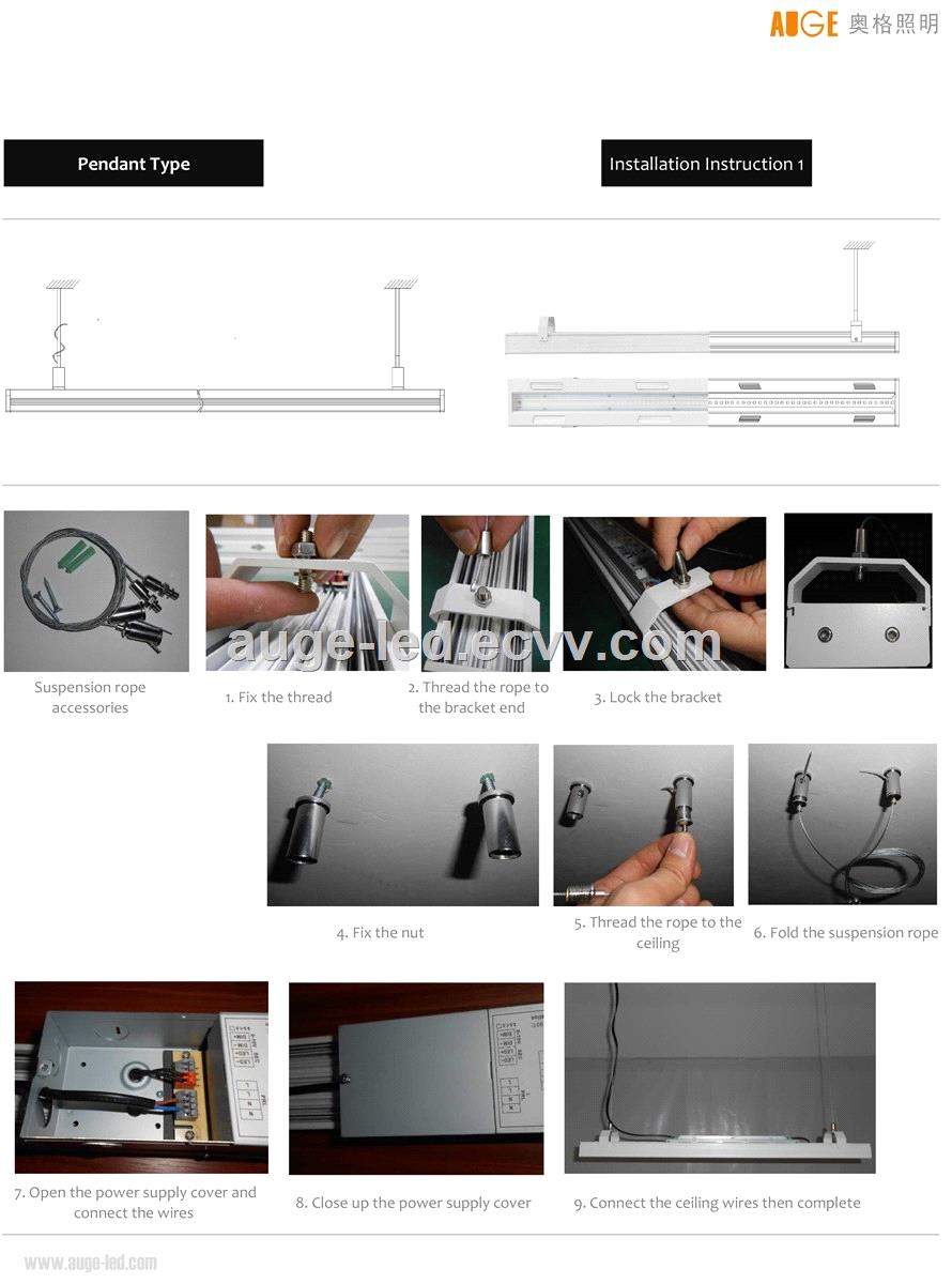 12m 80W 100W linear high bay light 010V dimmable 1200 linear high bay light warehouse rack lighting