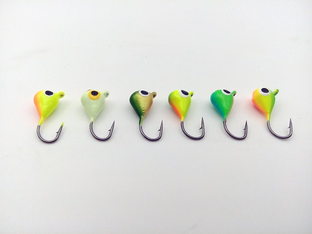 15mm11g mini Ice Fishing Jig Lure 6Color with High Quality winter fishing