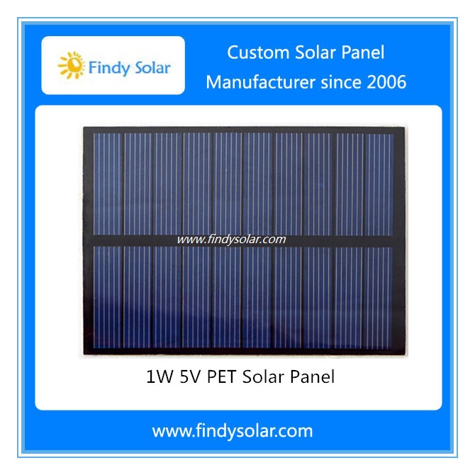 1W 5V PET Laminated Solar Panel