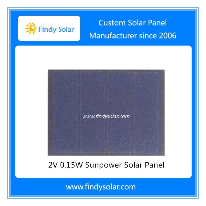 2V 015W Sunpower Solar Panel 40x30x16mm