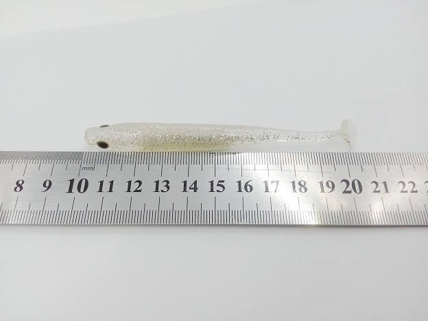 46g soft fishing lures transparent laser body artificial false lure