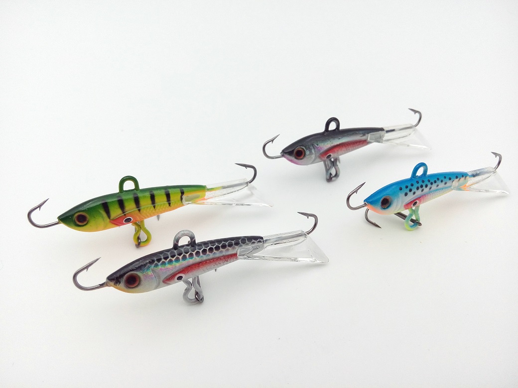 60mm105g Ice Fishing Jig Lure 4Color for Option with High Quality
