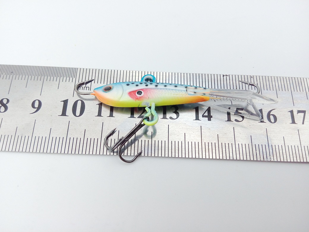 60mm105g Ice Fishing Jig Lure 4Color for Option with High Quality