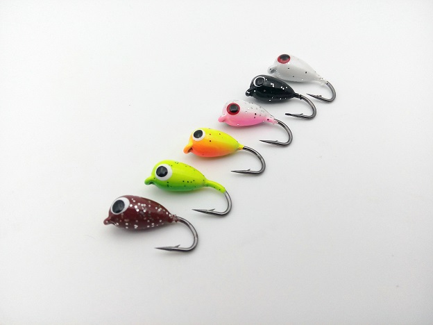 18mm23g Mini Ice Fishing Jig Lure 6Color with High Quality Winter Fishing