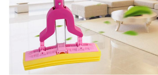 PVA Sponge Mop Foldable Head with Super Absorbent Houseware Cleaning Tools