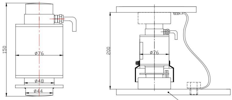 MC8210 LOAD CELL FORCE TRANSDUCER For Truck Scale