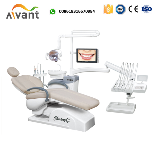 Foshan manufacturer dental chair dental unit with top mounted tray