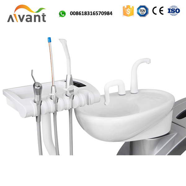 FDA approved foshan dental unit chair with down mounted tray