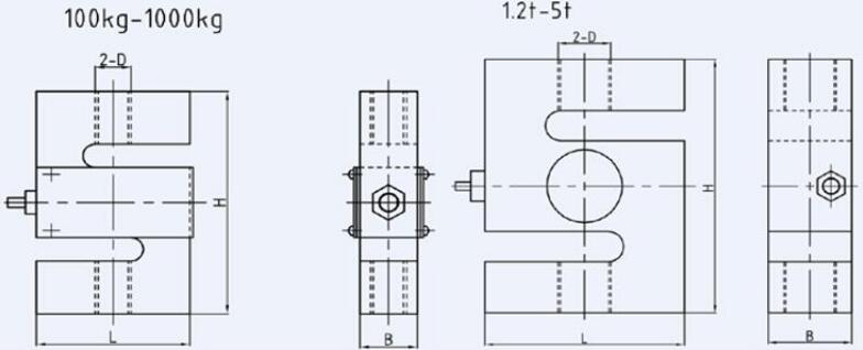 MC8115 LOAD CELL FORCE TRANSDUCER S type load cell for crane scale hoisting equipment