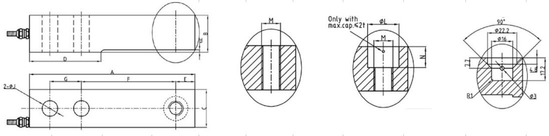 MC8417 LOAD CELL FORCE TRANSDUCER for Silo scale Hopper scale Tank scale