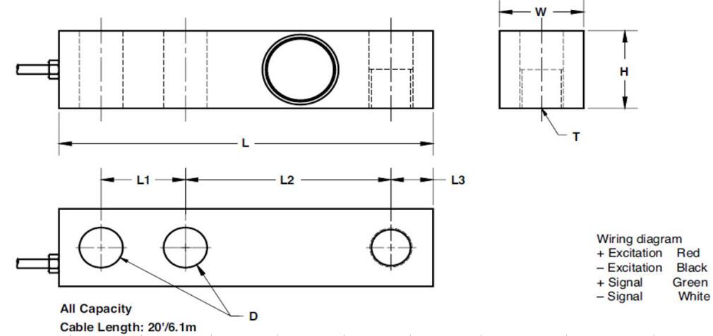 MC8413 LOAD CELL FORCE TRANSDUCER For hopper scaleweighing beams livestock scale