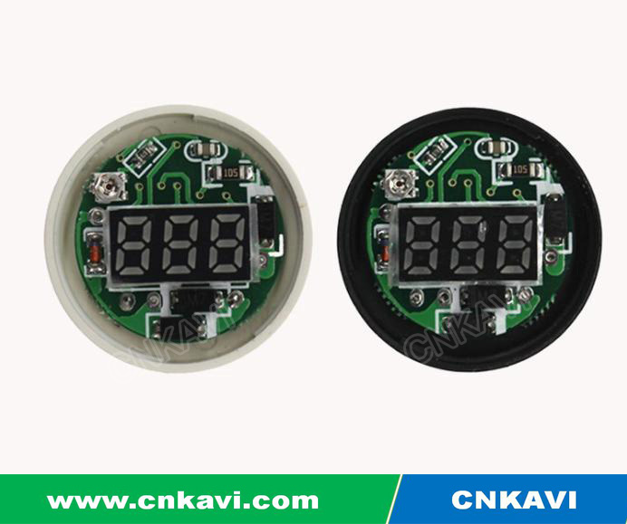 AC Digital Voltmeter Voltage Meter 22mm AD26B22VM Blue