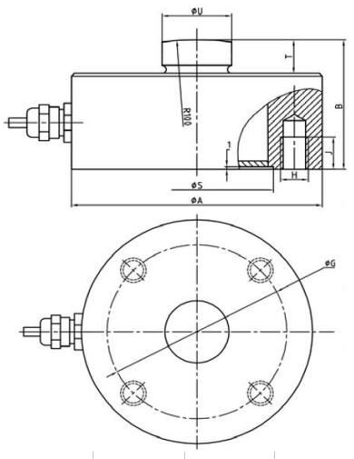 MC8706 LOAD CELL FORCE TRANSDUCER for Tank Silo Hopper Scales