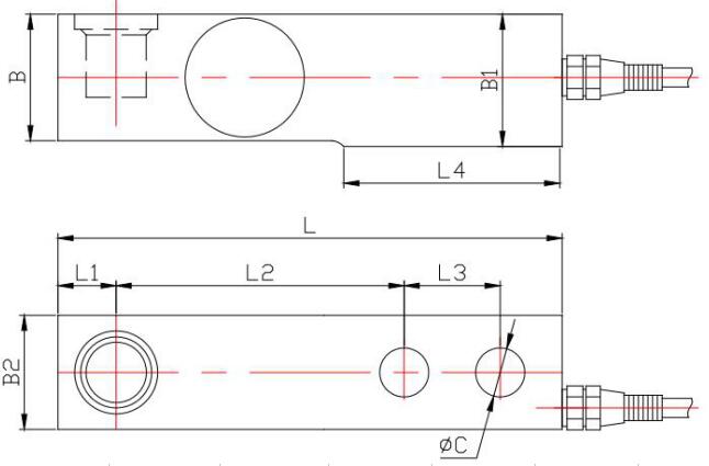 MC8411 LOAD CELL FORCE TRANSDUCER For Truck Scale Hopper and Weigh System